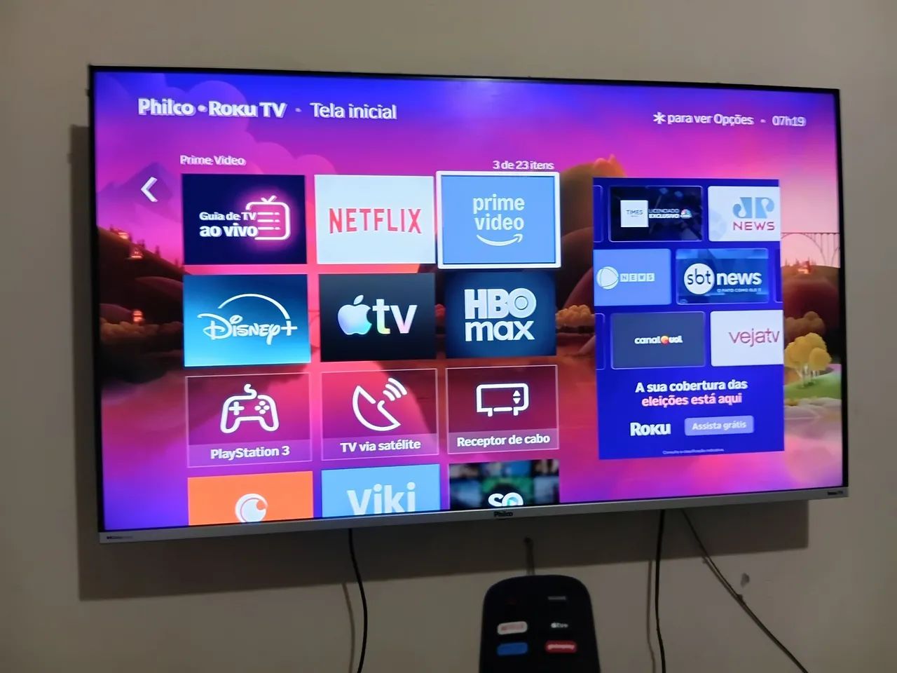 Smart TV Philco 50" Roku 4K - Imagem Perfeita (Zeradíssima)