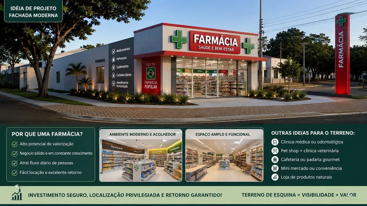 Ótimo terreno para comércio (foto como opção)