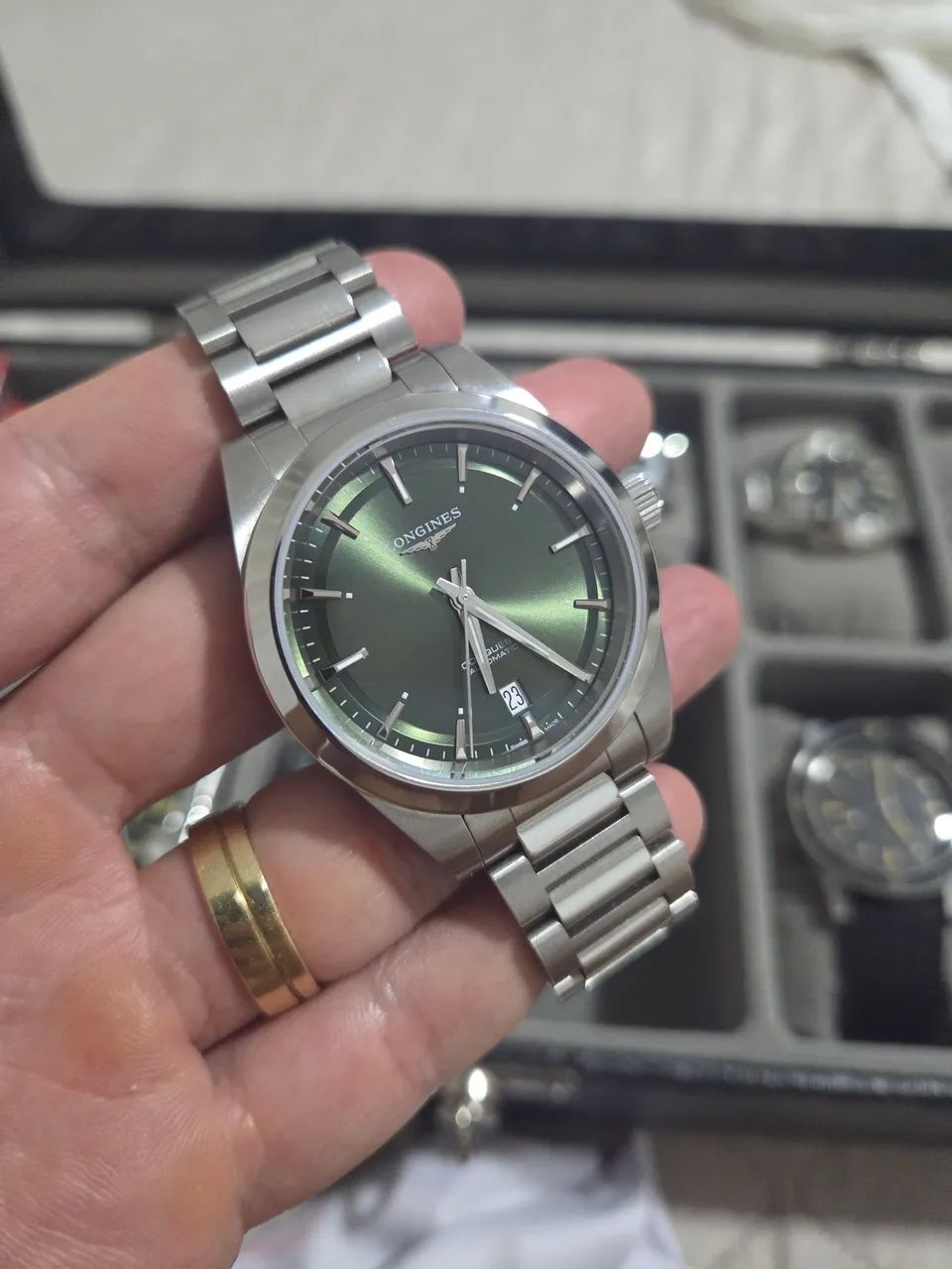 Relógio longines Conquest 38mm(verde) - Foto 3