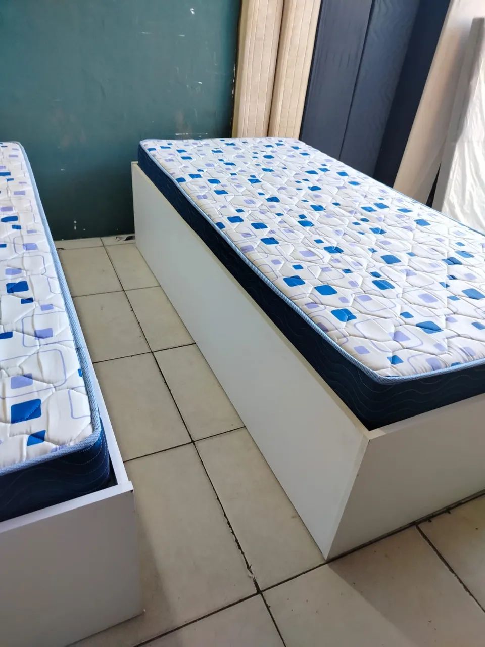 Cama 100% MDF SOLTEIRO + colchão da ORTOBOM SEMI MOVO - Foto 3