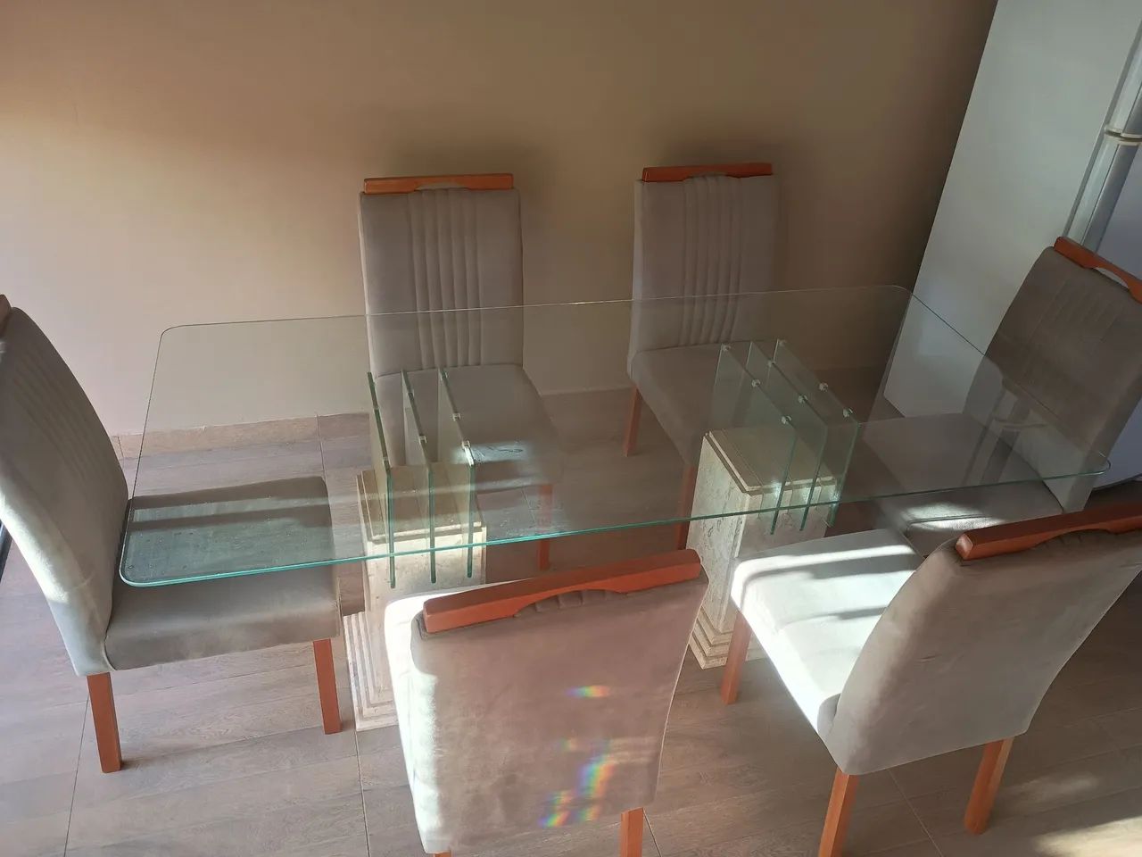 Mesa de vidro com cadeiras  - Foto 4