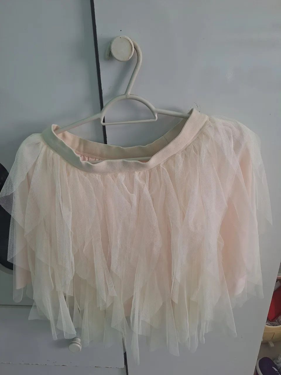 Saia de tule bege  - Foto 2