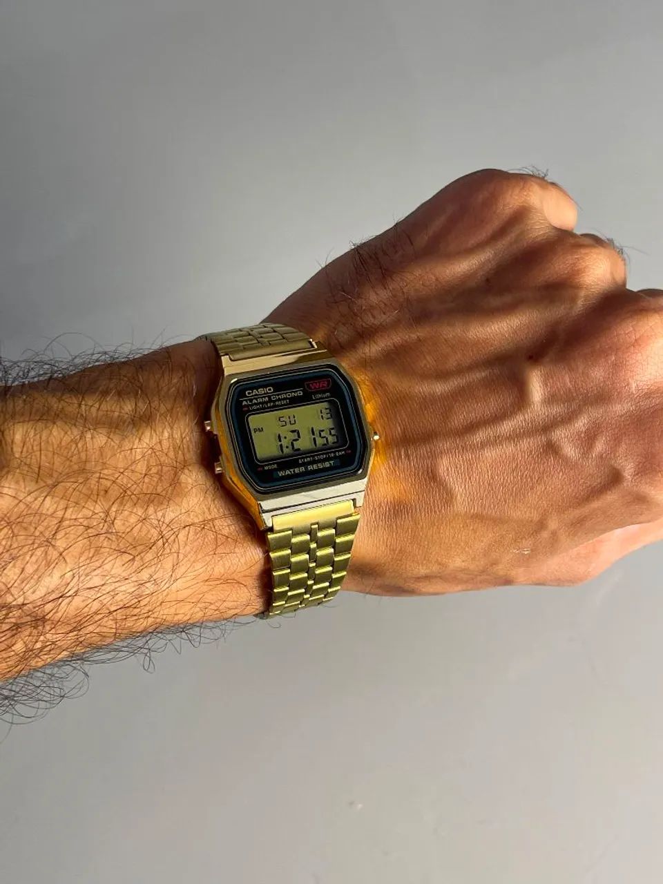 Relógio Casio Dourado digital com pulseira ajustável original e novo - Foto 4