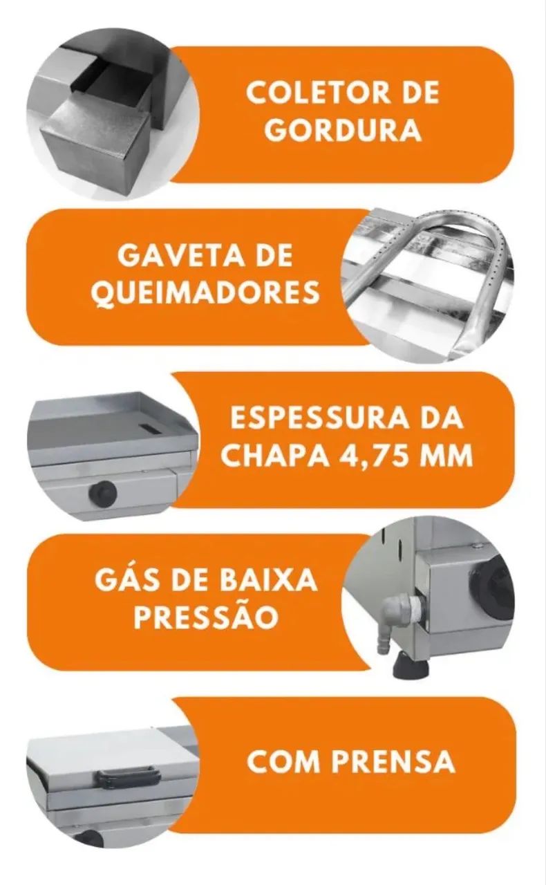 Chapa sanduicheira chur gás  - Foto 2