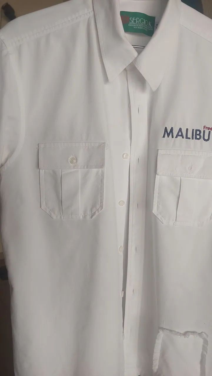 Camisa manga curta Tecido Sérgio K tam.M - Foto 5