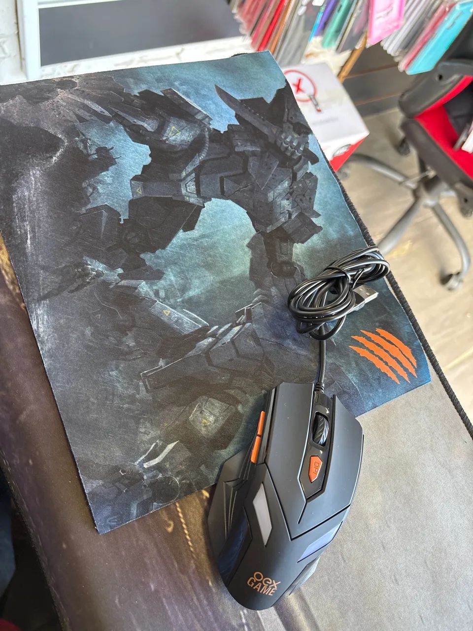 Kit Gamer Mouse e Mousepad 