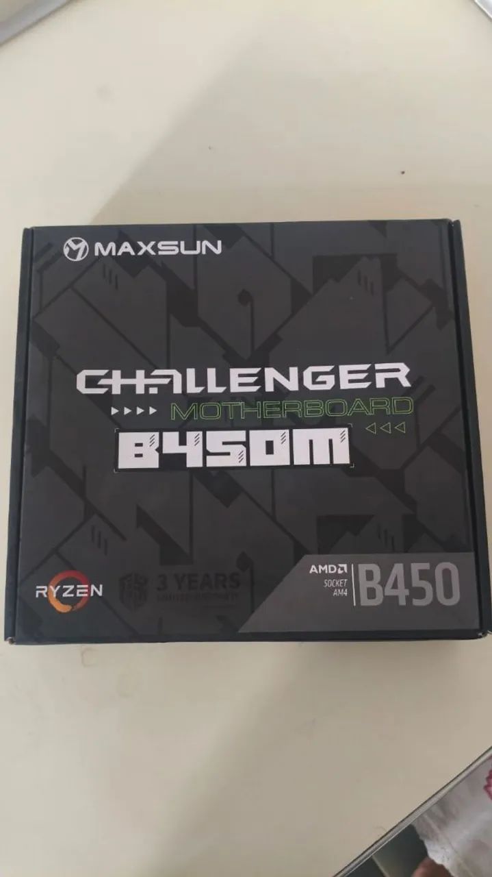 Placa-Mãe MAXSUN Challenger B450M AM4 / DDR4