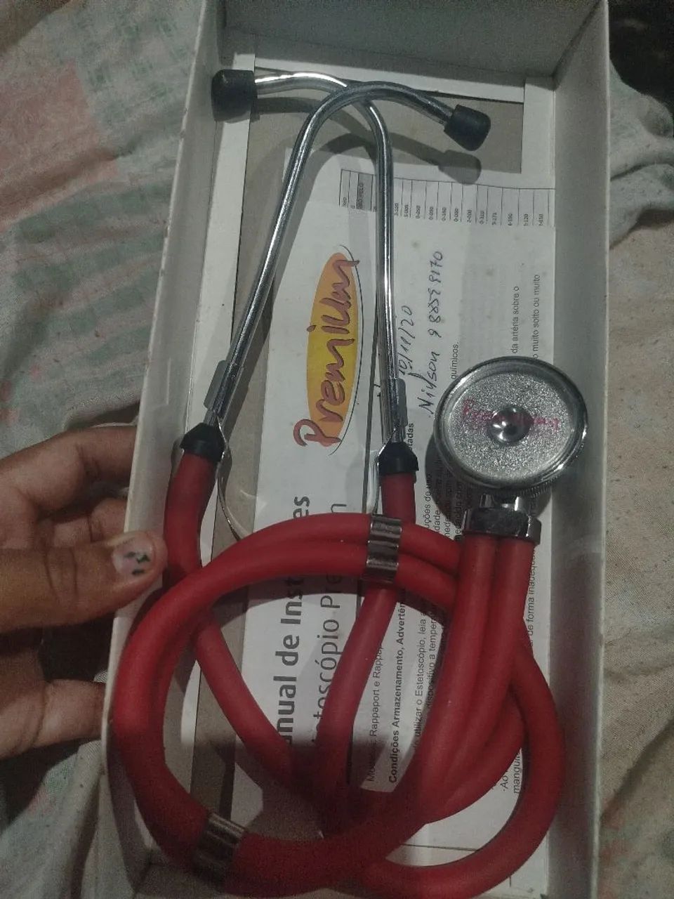 Kit estetoscópio + Esfigmomanômetro Premium  - Foto 2
