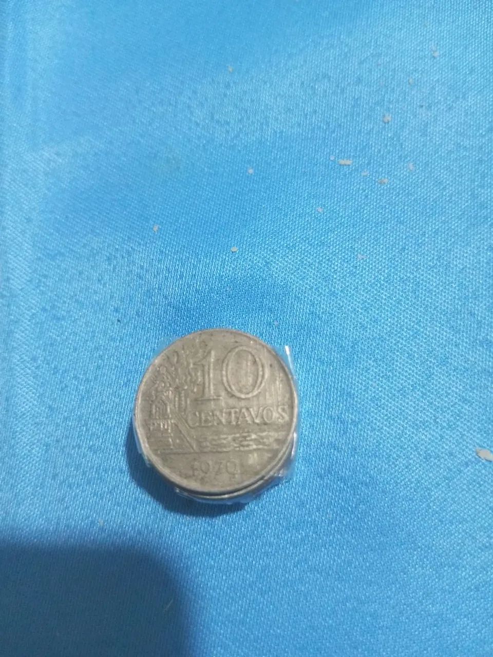 7 moedas antigas de 10 centavos dos anos de 1967, 70 e 78. - Foto 5