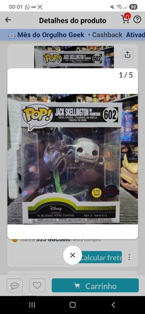 Funko Pop Jack Skellington Disney 
