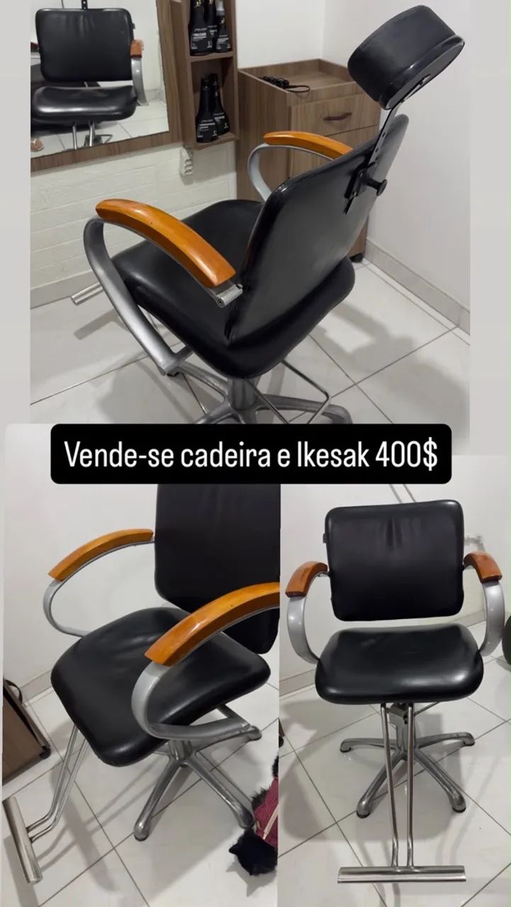 Cadeira de cabeleireiro ikesak - Foto 4