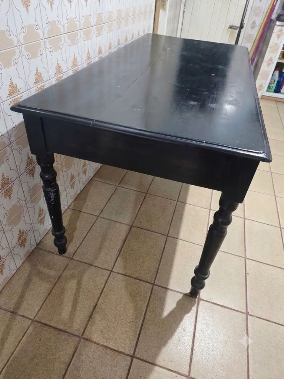Mesa quadrada de madeira maciça - Foto 2