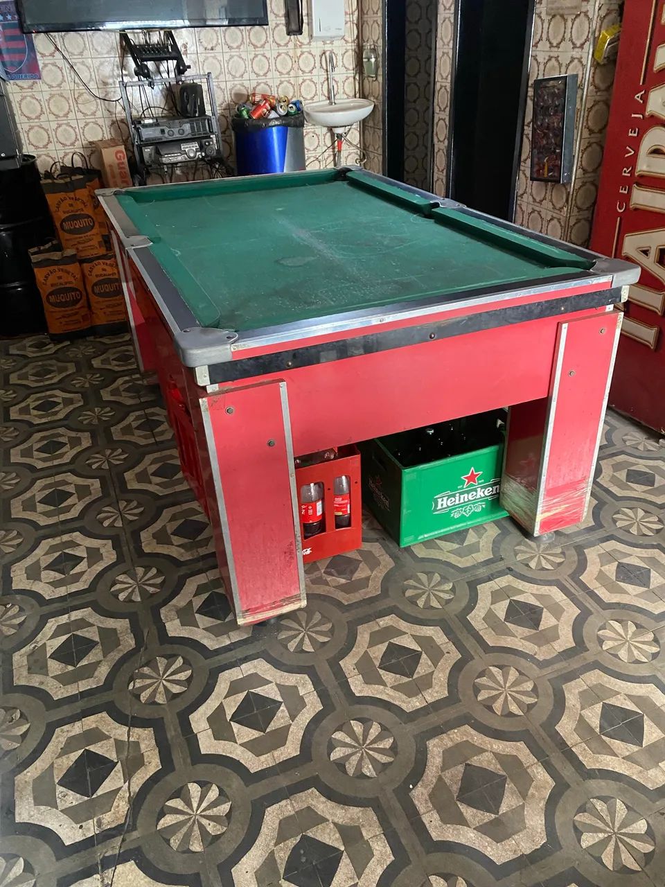 Mesa sinuca com ficheiro - Foto 2