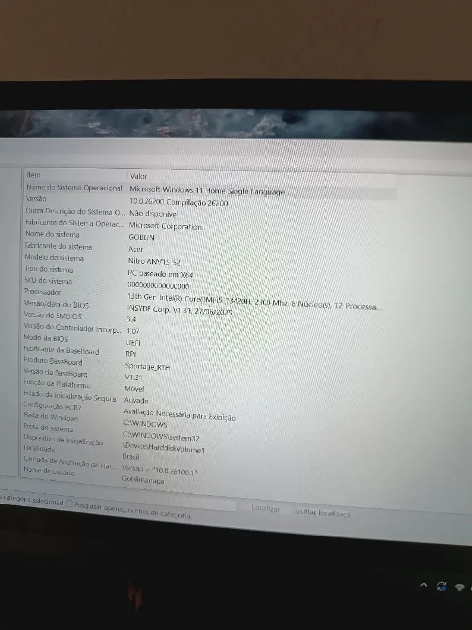 Notebook Acer Nitro V 15 - Core i5 13ª geração - 16 GB RAM - Foto 3