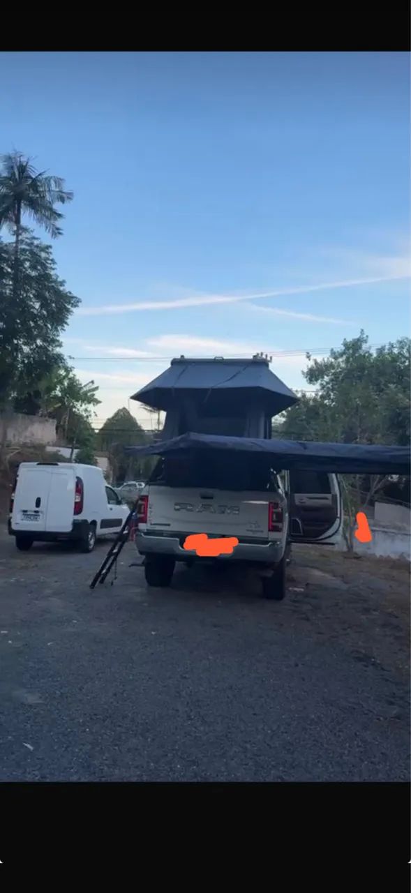 barraca de alumínio + rack e plataforma para ram 2.500 e 3.500 - Foto 2