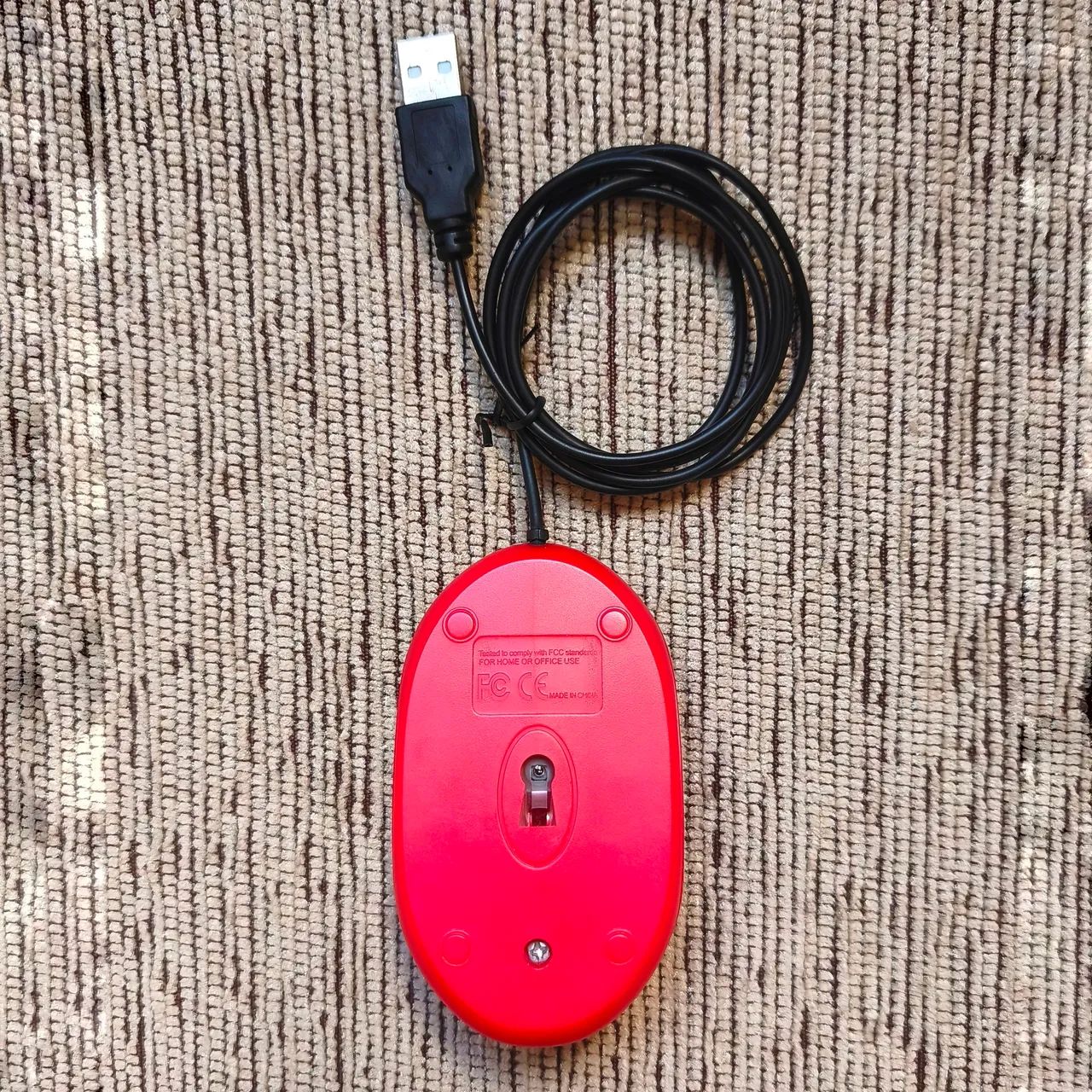 Mouse Óptico Multilaser USB MO003 Vermelho - Funcionando Perfeitamente - Foto 3