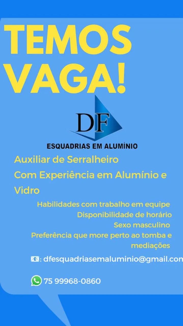 Auxiliar de Serralheiro 
