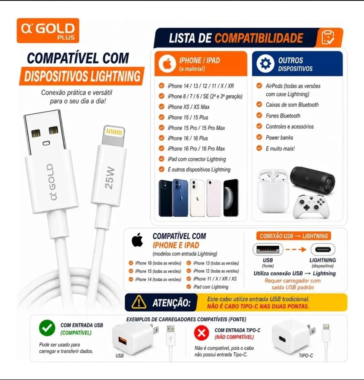 Cabinhos  turbo para celulares 25w novos  - Foto 2