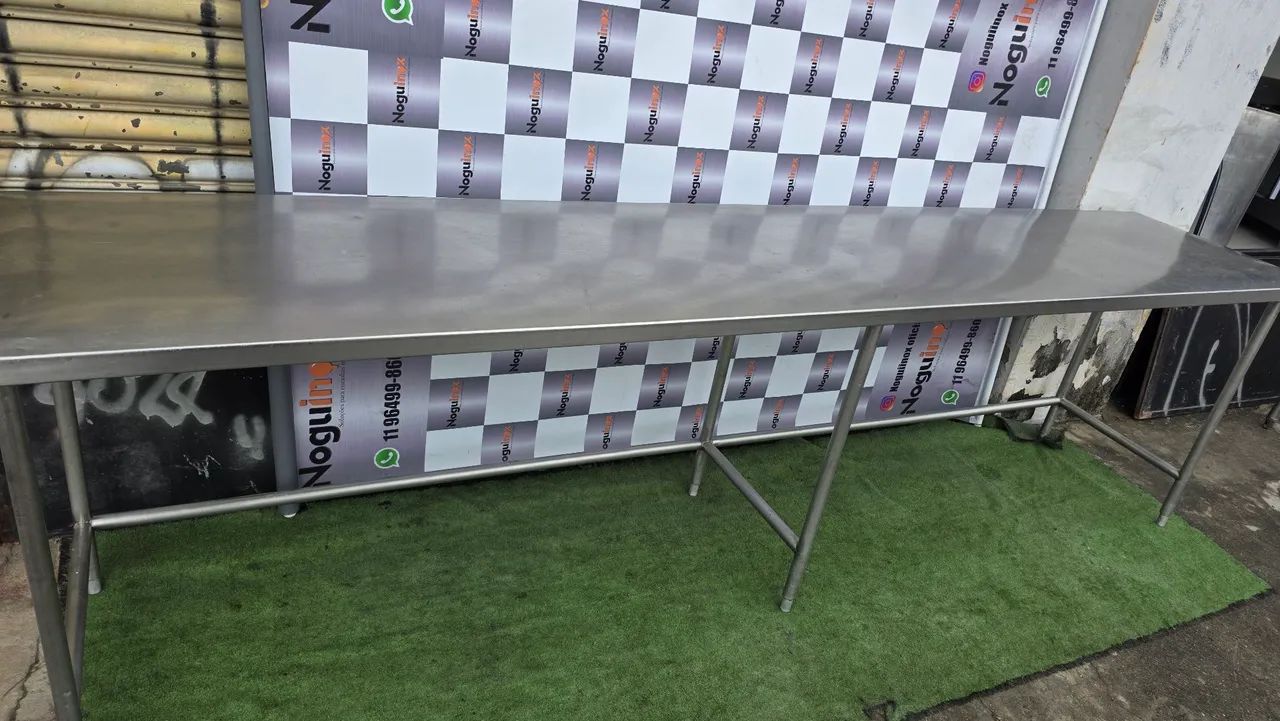 Mesa industrial inox 304 reforçada  - Foto 3