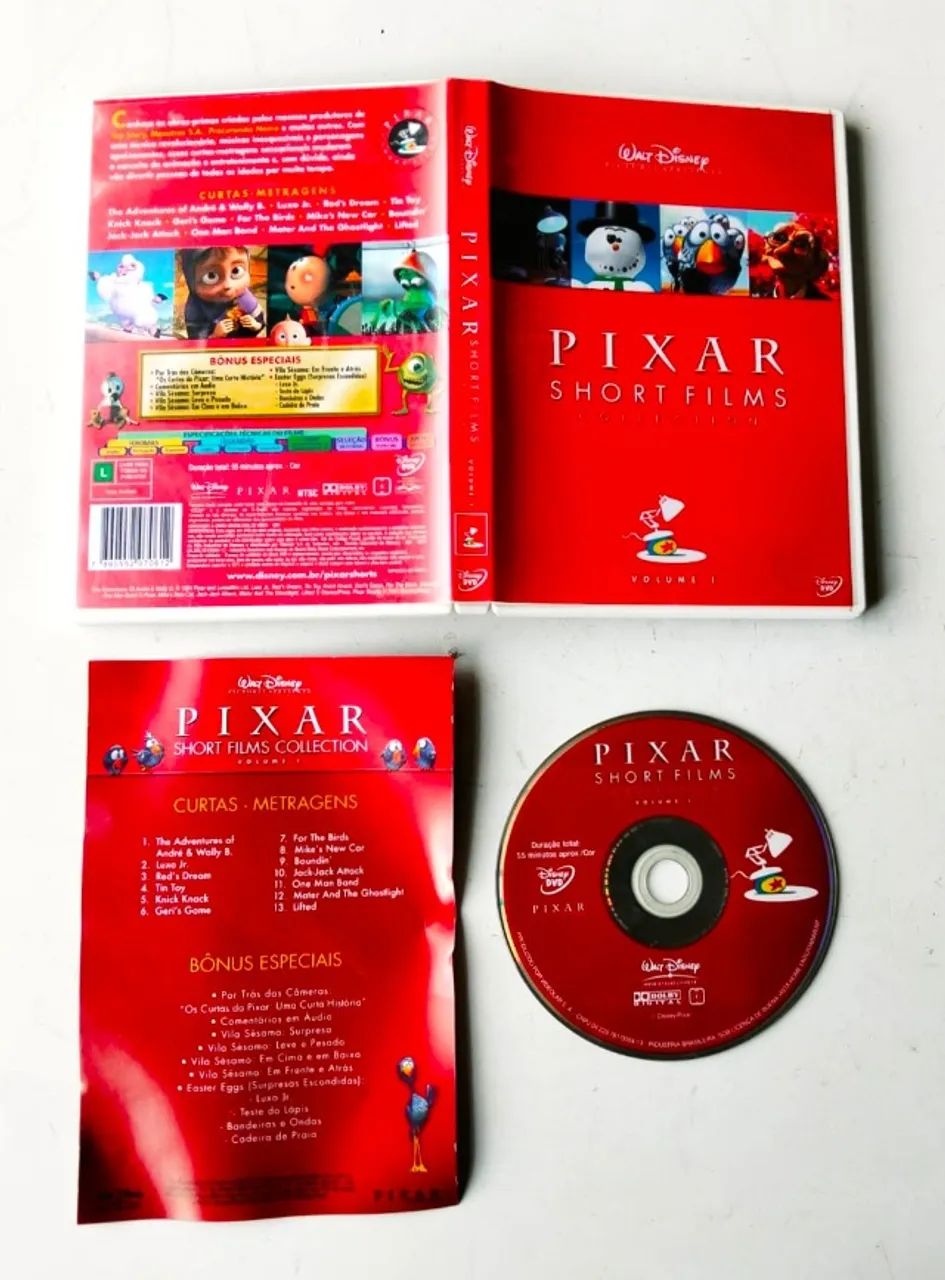 Dvd Pixar Short Films Collection Volume 1 (Disney) - 2007 - Usado