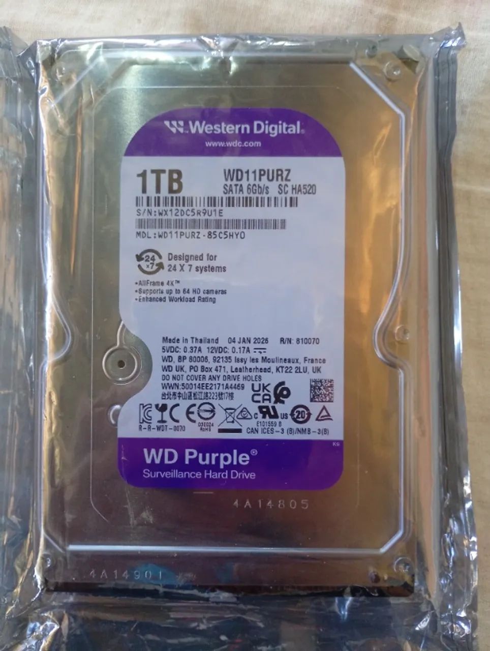 WD11PURZ 1 TB - Armazenamento - Jardim Carombé, São Paulo