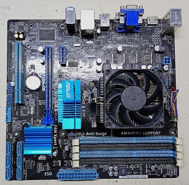 PLACA MÃE  ASUS M5A78L-M PLUS/USB3 REV 1.01 SOCKET AMD AM3+ - Foto 3
