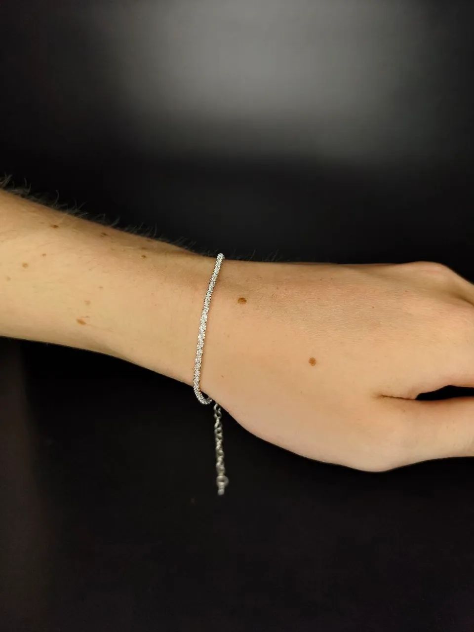 Pulseira Fina e Delicada Prata 925 - Foto 2