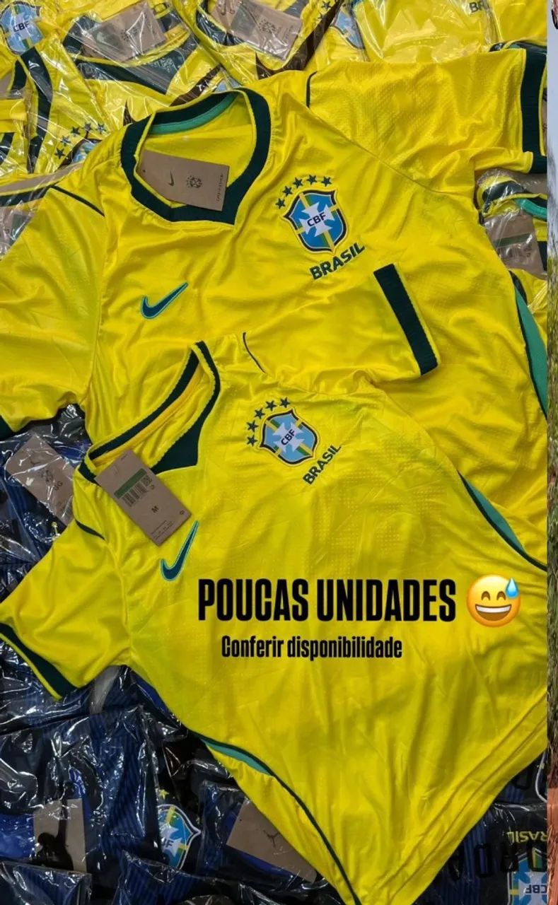Blusa da seleção brasileira oficial atual - Foto 4