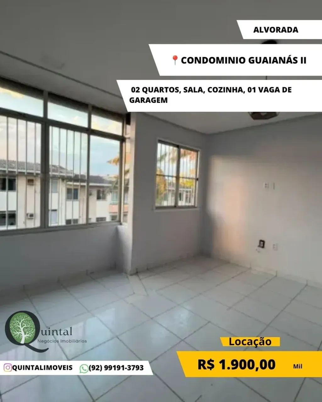 APARTAMENTO PARA LOCAÇÃO  | ALVORADA