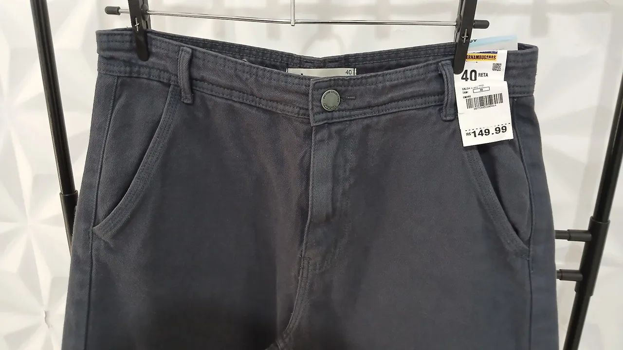 Calça jeans masculina reta - Foto 2