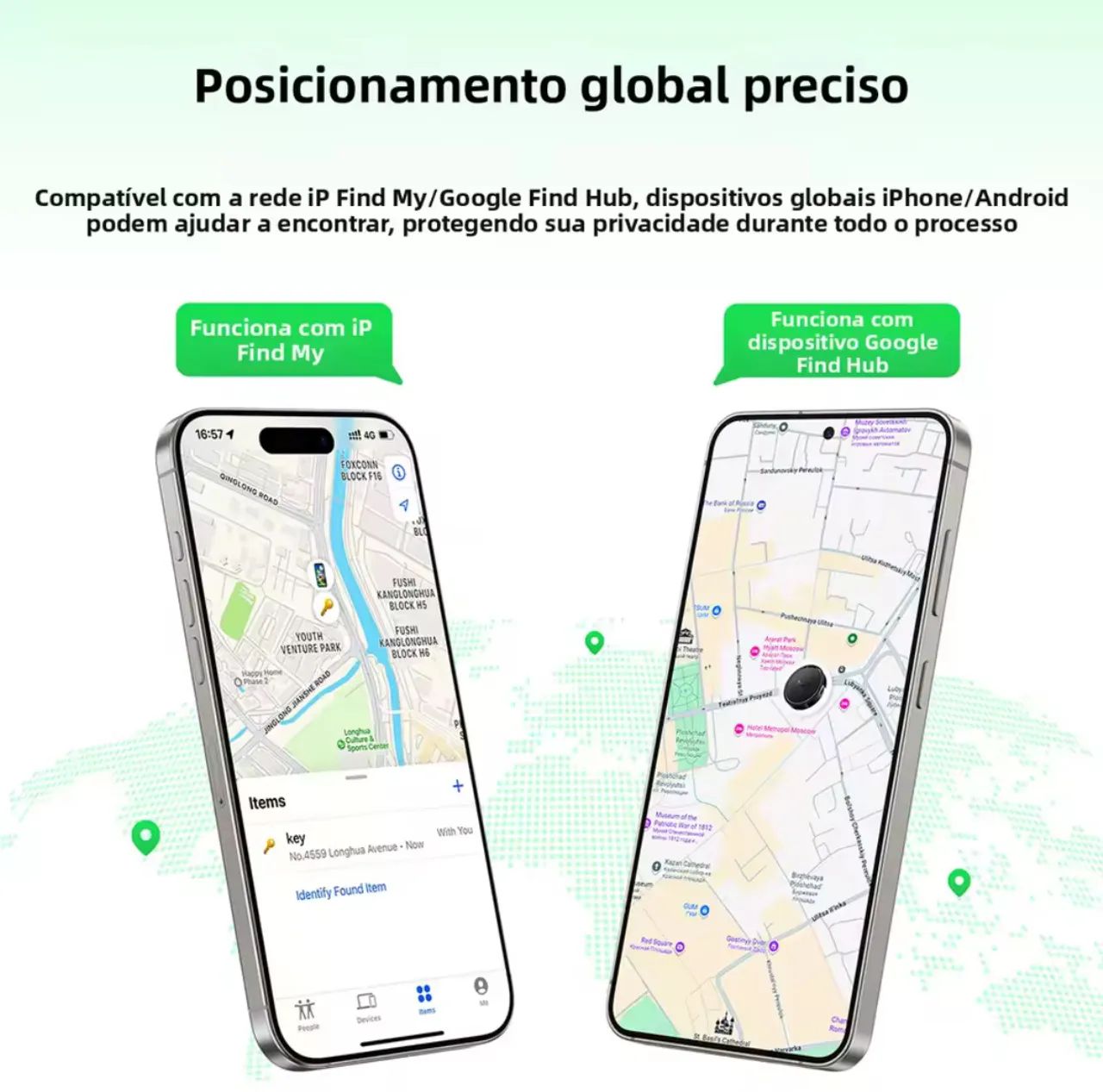 Localizador Smart Tag Air Tag HOCO E101 Compatível Android e iPhone - Foto 2