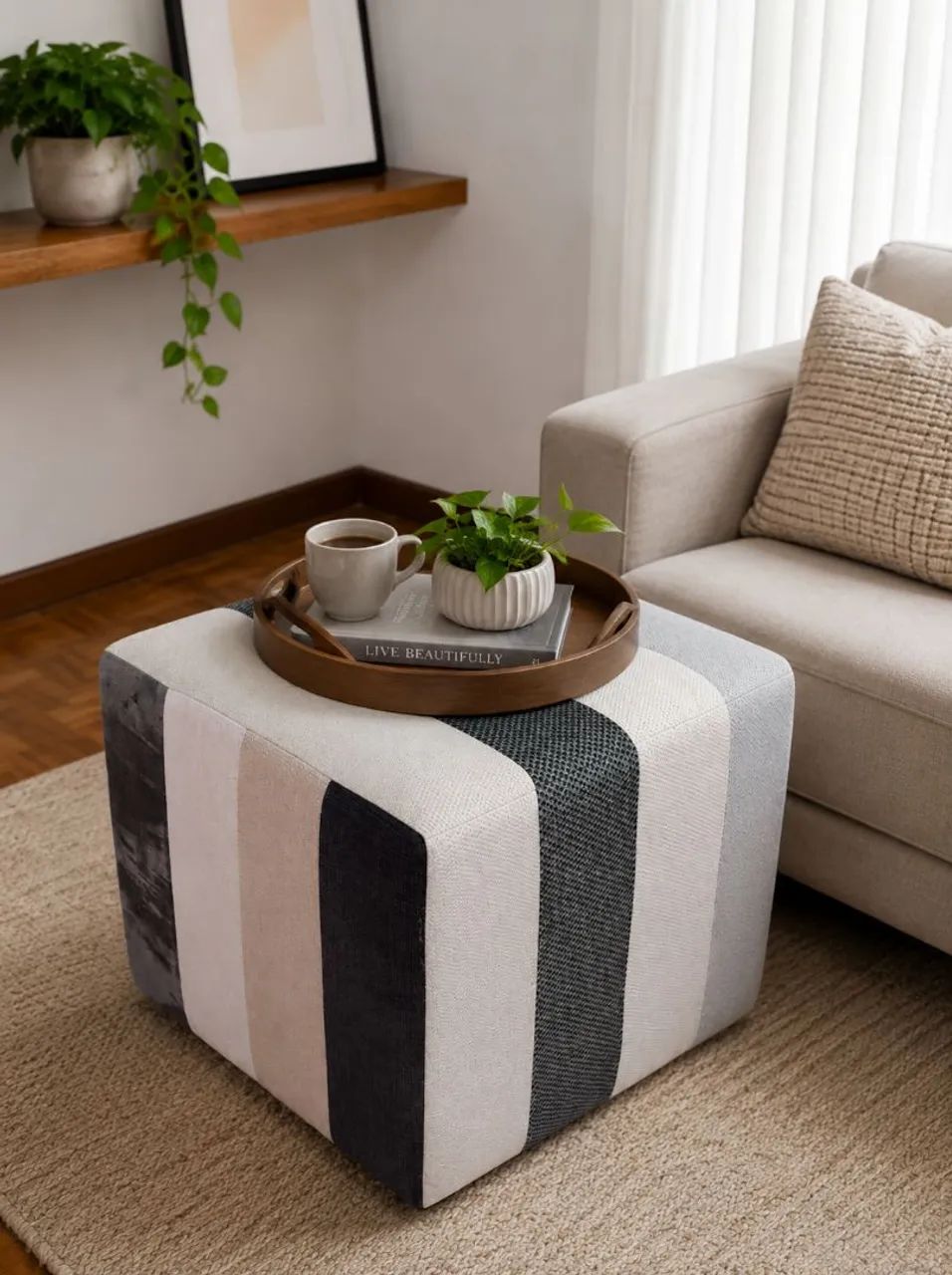 Puff Decorativo Multifuncional - Moderno e Confortável - Foto 4