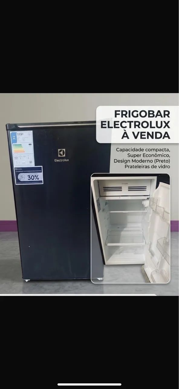 FRIGOBAR ELECTROLUX PRETO - 110V