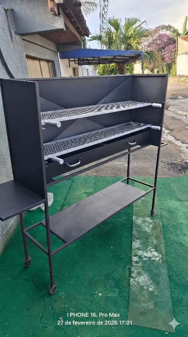 Churrasqueira para espetinho com 160 de comprimento 