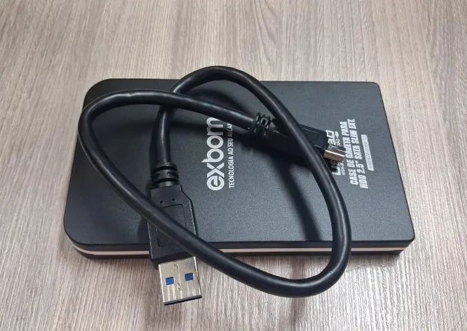 HD externo 1TB Seagate / Case Exbom USB 3.0