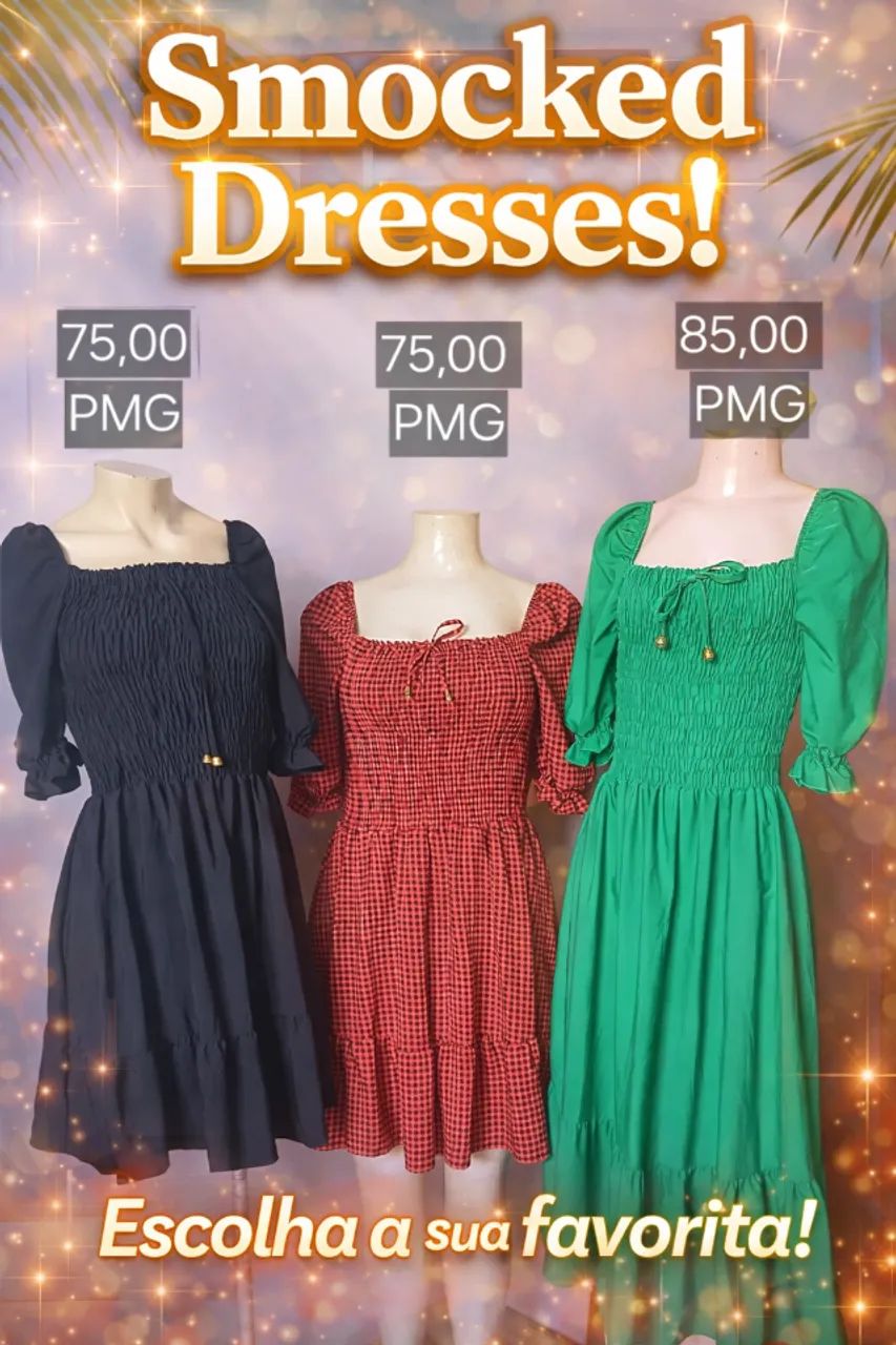 vestidos na PROMOÇÃO 50,00 cada