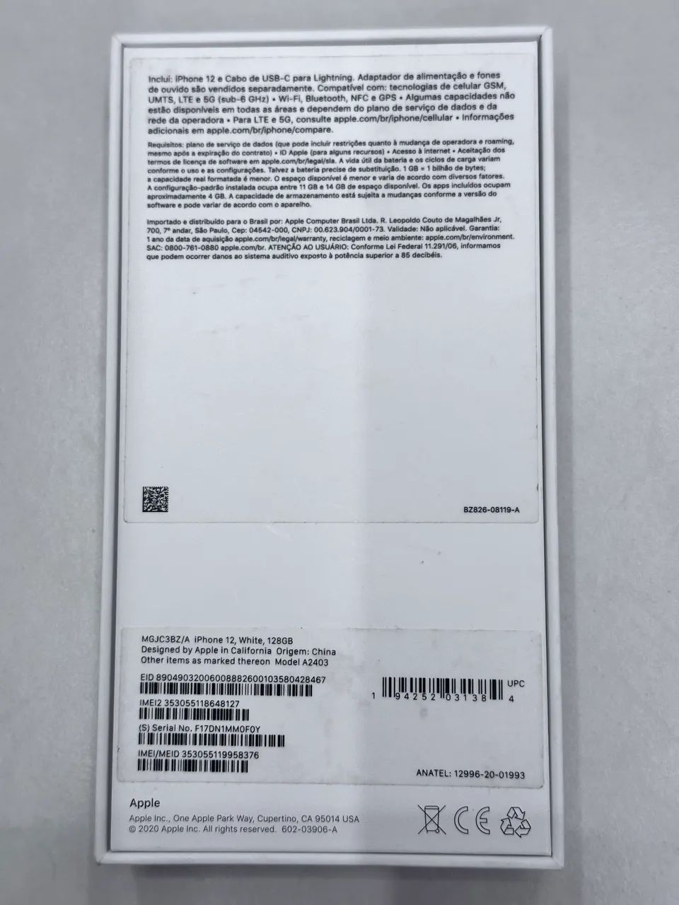 Caixa de iPhone 12 White 128G - Foto 4