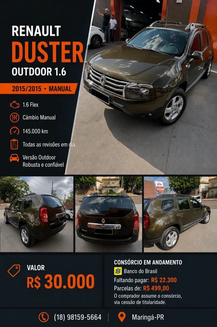 Renault Duster Expression 1.6 Hi-flex 16V Mec. 2015