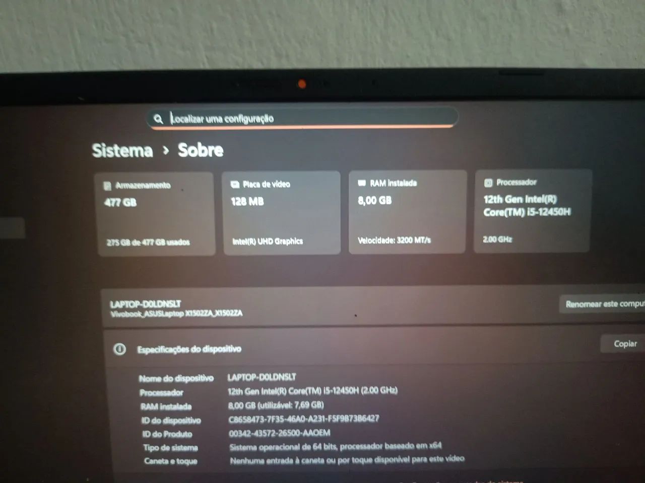 Notebook i5 12 geracao