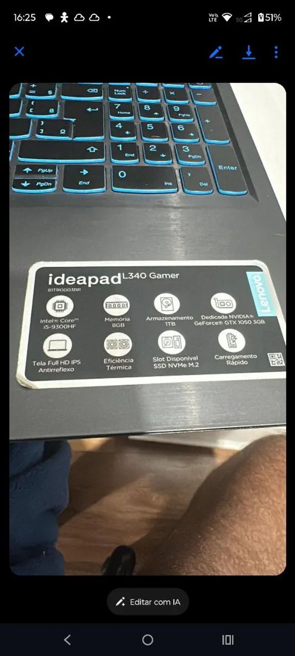 Notebook gamer Lenovo  - Foto 5