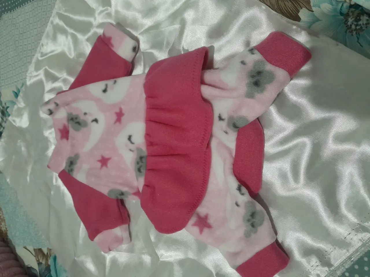 Pijama pet cachorro para fêmea com abertura