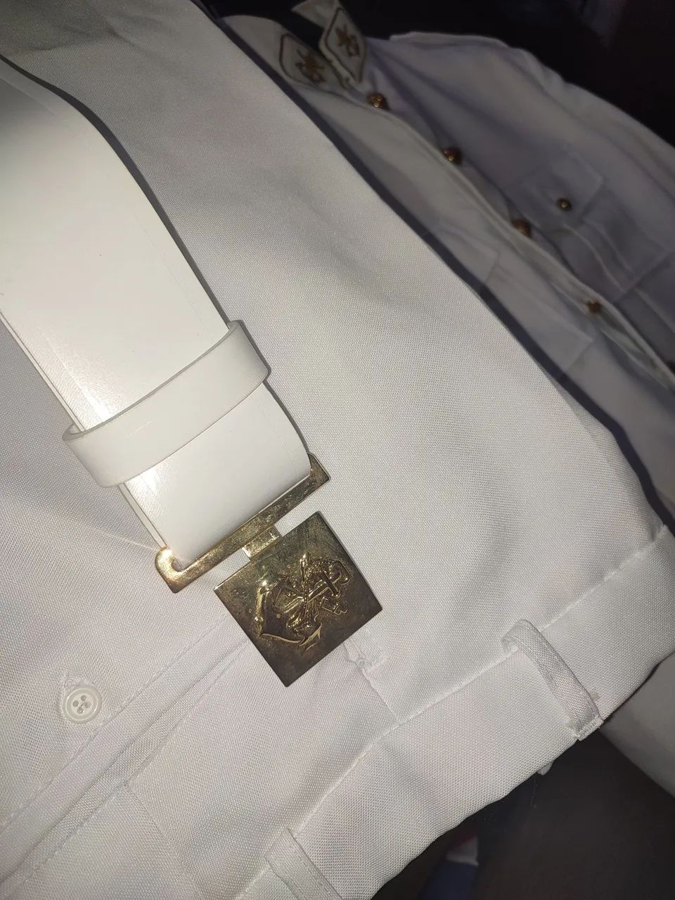 Roupa de formatura branca da Marinha  - Foto 4