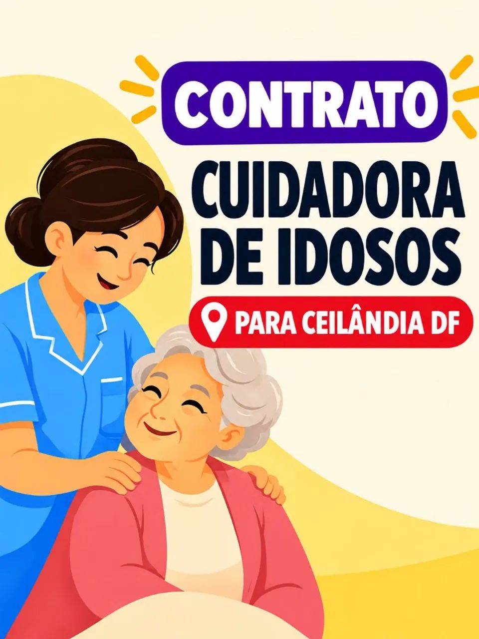 Cuidadora para idosa de 85 anos