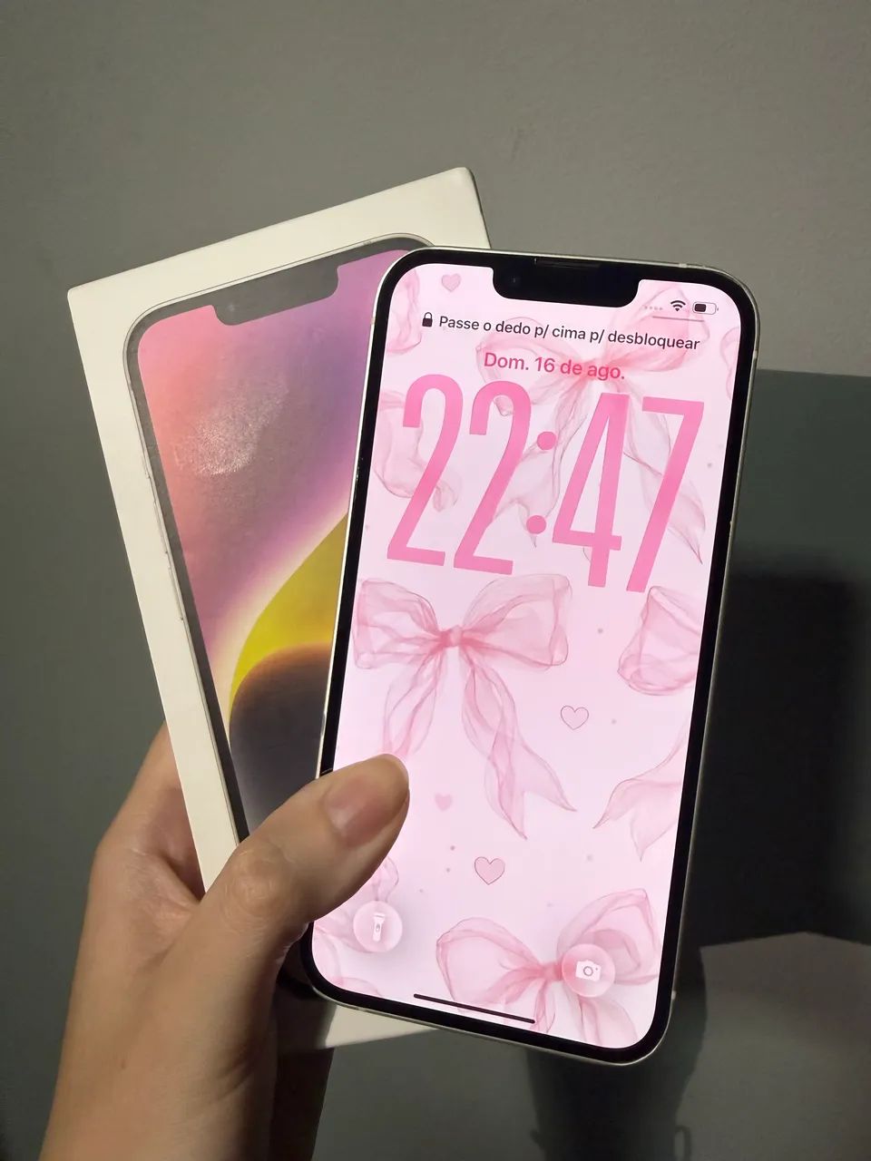 iPhone 14 128Gb Branco - Com caixa todo original - Foto 2