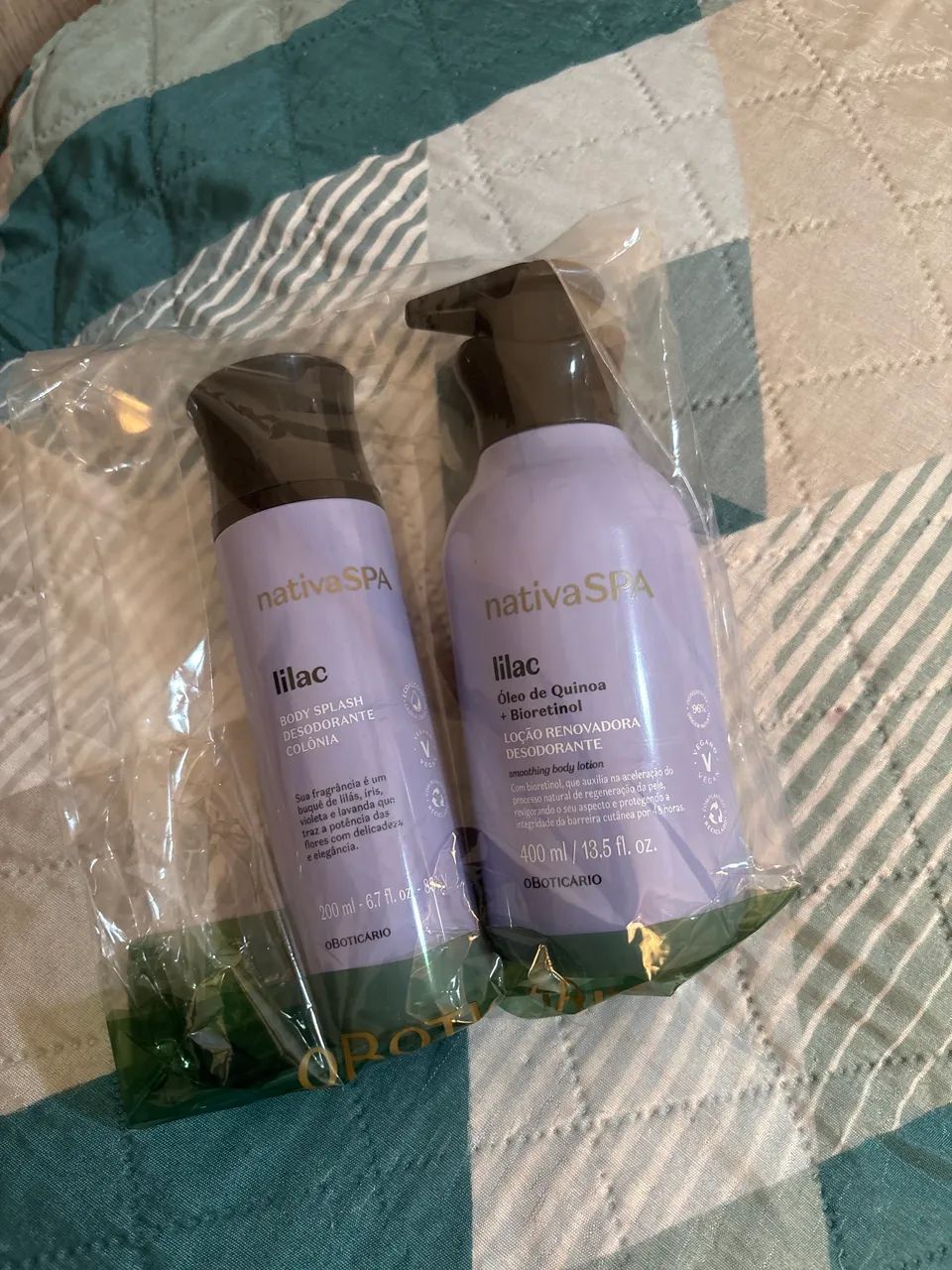 Kit body splash e óleo corporal 