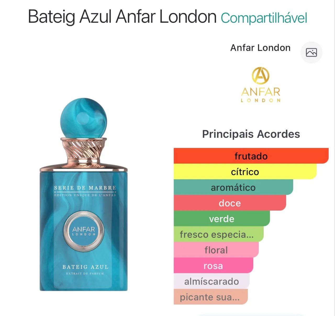ANFAR BATEIG AZUL EXTRAIT DE PARFUM - Foto 2