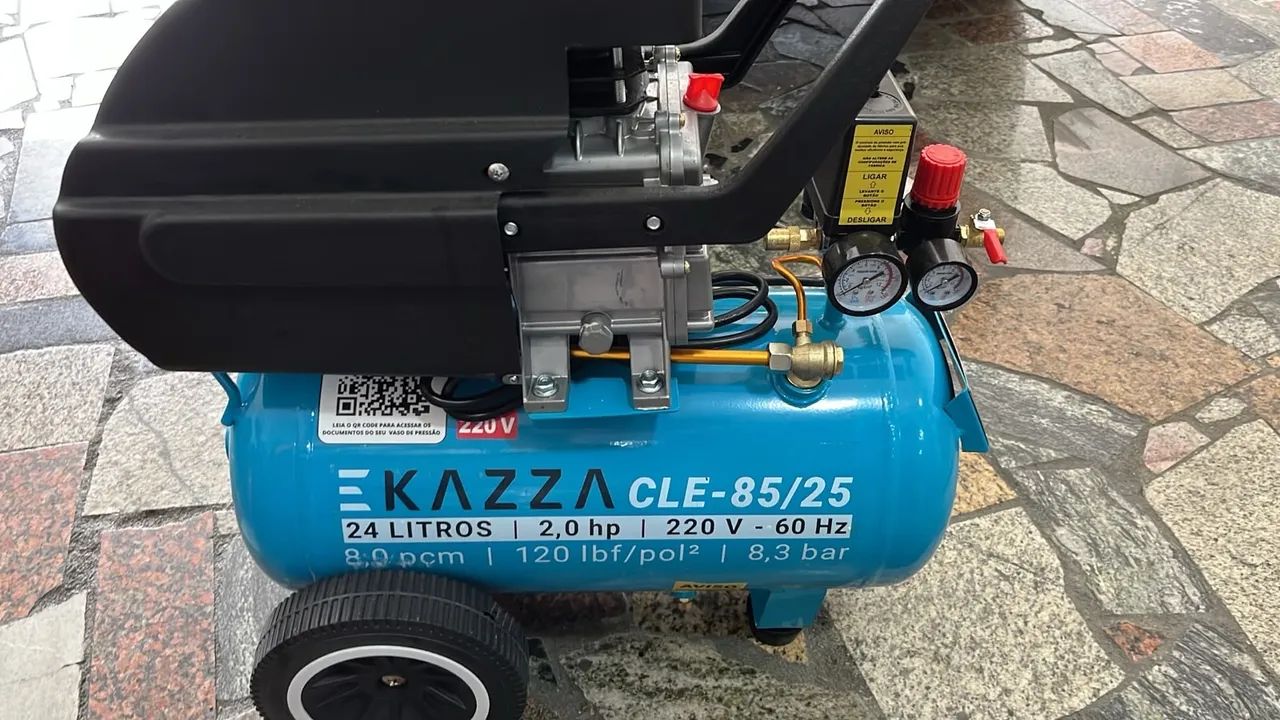 COMPRESSOR NOVO, NA CAIXA