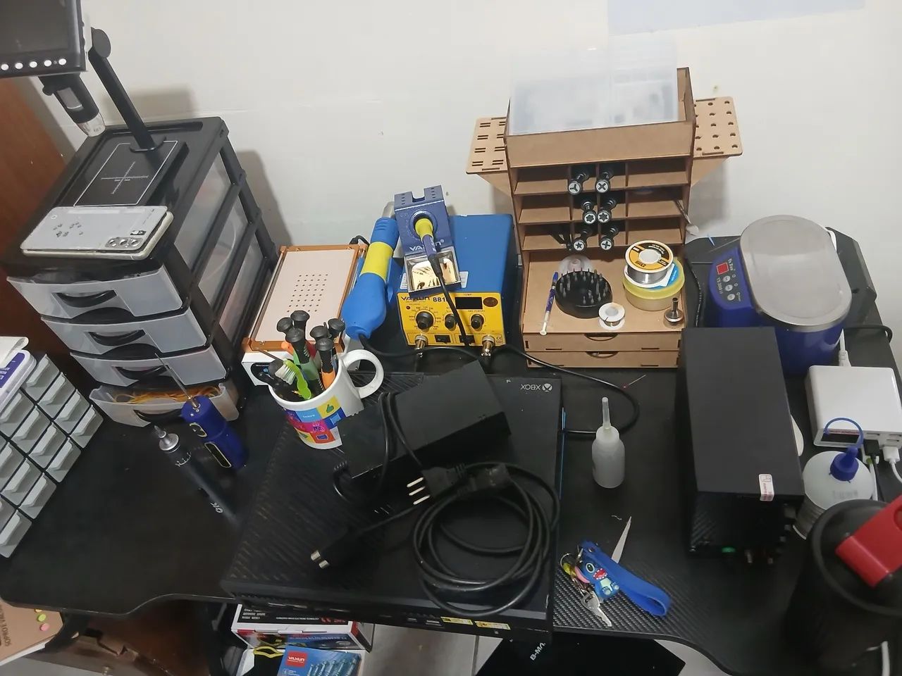 Vendo bancada de manutenção completa 