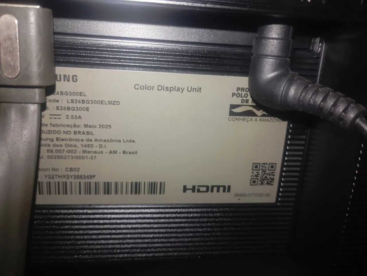 Monitor 144hz Samsung Odissey G30 - 24 Polegadas  - Foto 4