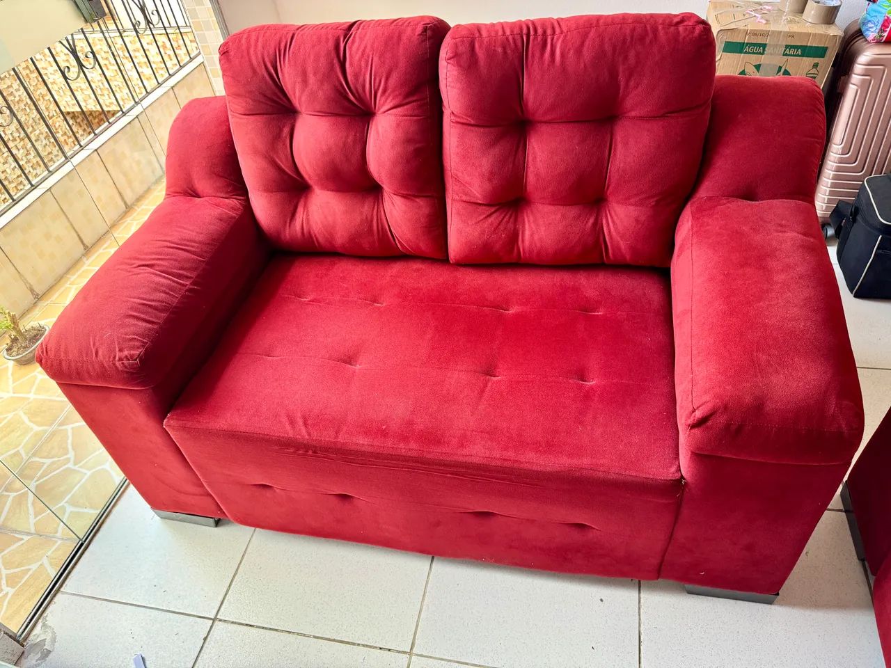 Conjunto de Sofá Luxemburgo em Tecido Suede! - Foto 4